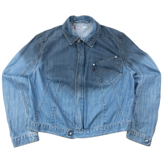 Vintage 2000s Levi's Engineered Garments Cropped Denim Jacket Size L