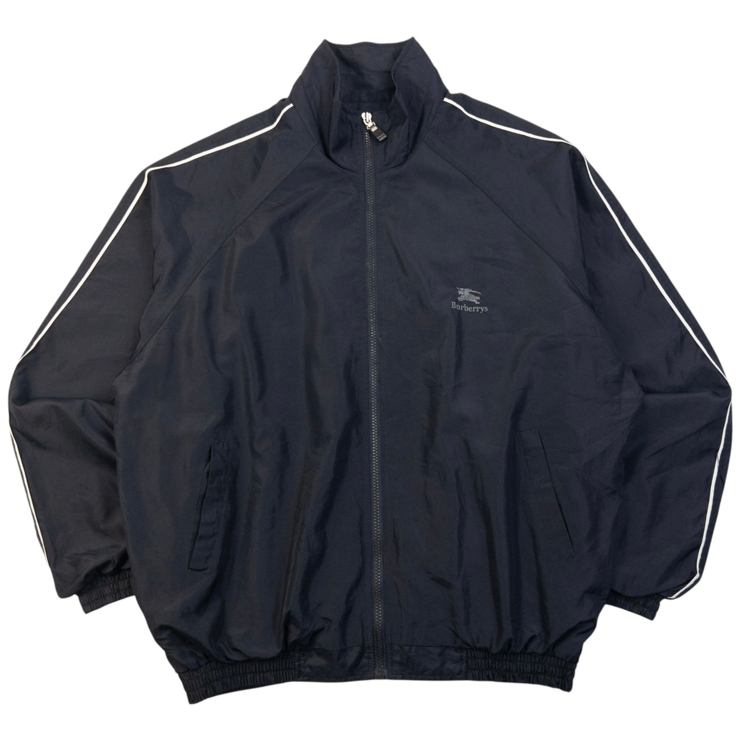 Vintage 90s Burberry Embroidered Zip Up Jacket Size XL
