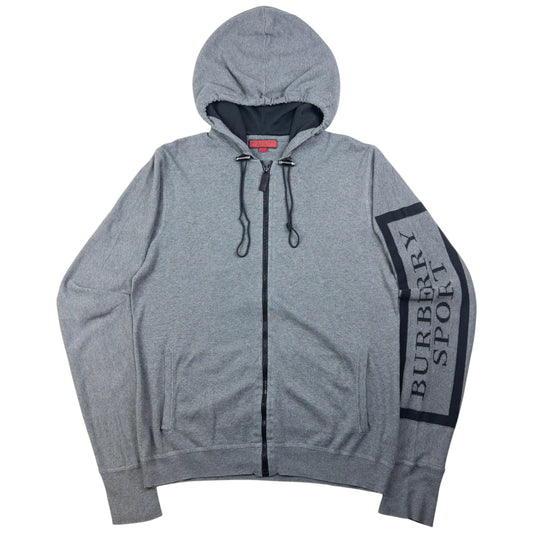Vintage Burberry Sport Zip Up Hoodie Size M
