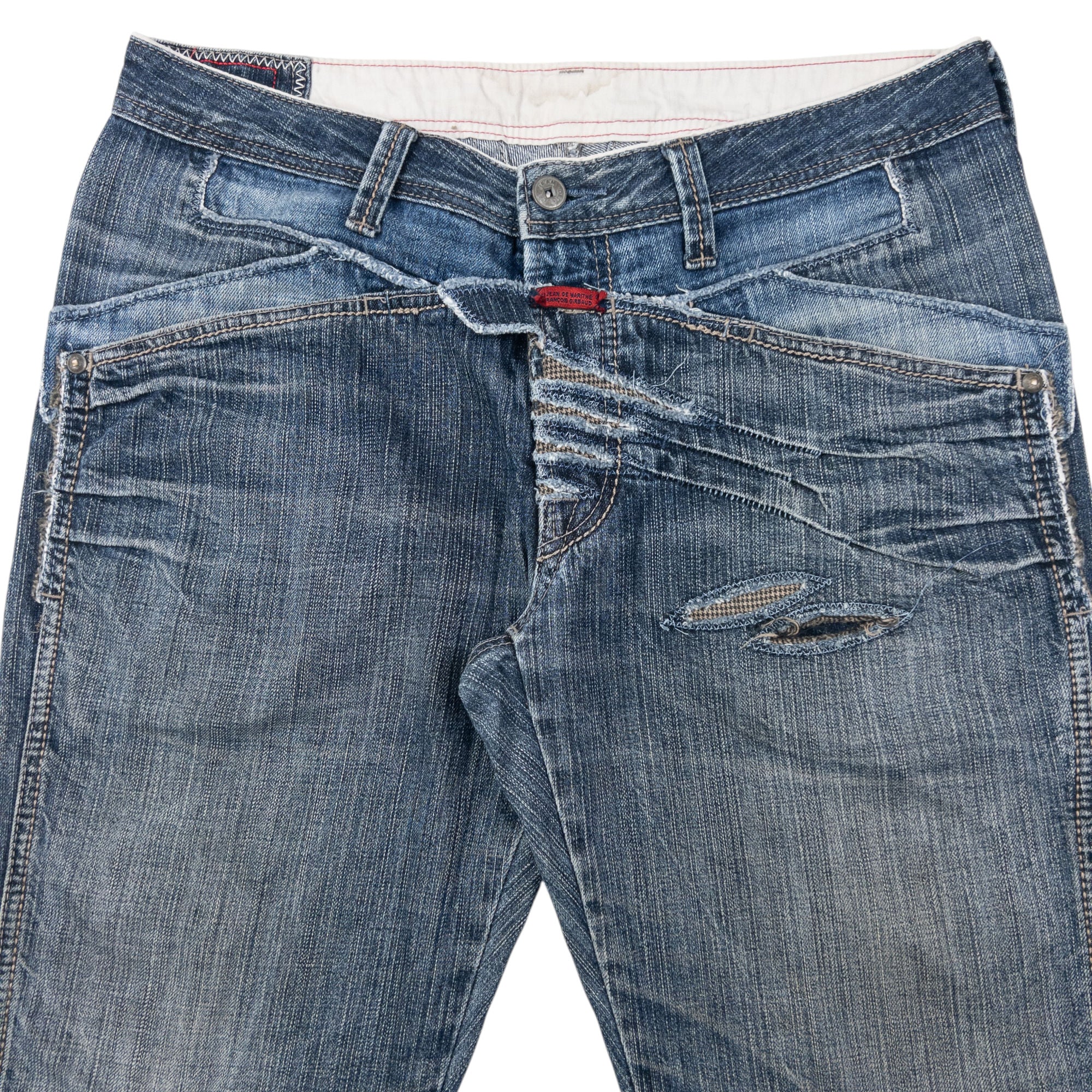 Vintage 2000s Marithe + Francois Girbaud Distressed Denim Jeans Size W34