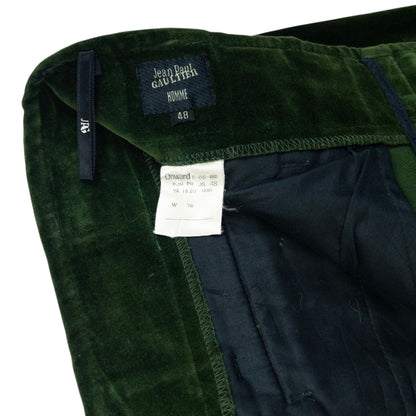 Vintage 90s Jean Paul Gaultier Velour Stirrup Trousers Size W32