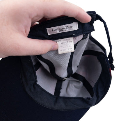 Vintage Dior Sports Embroidered Tartan Hat
