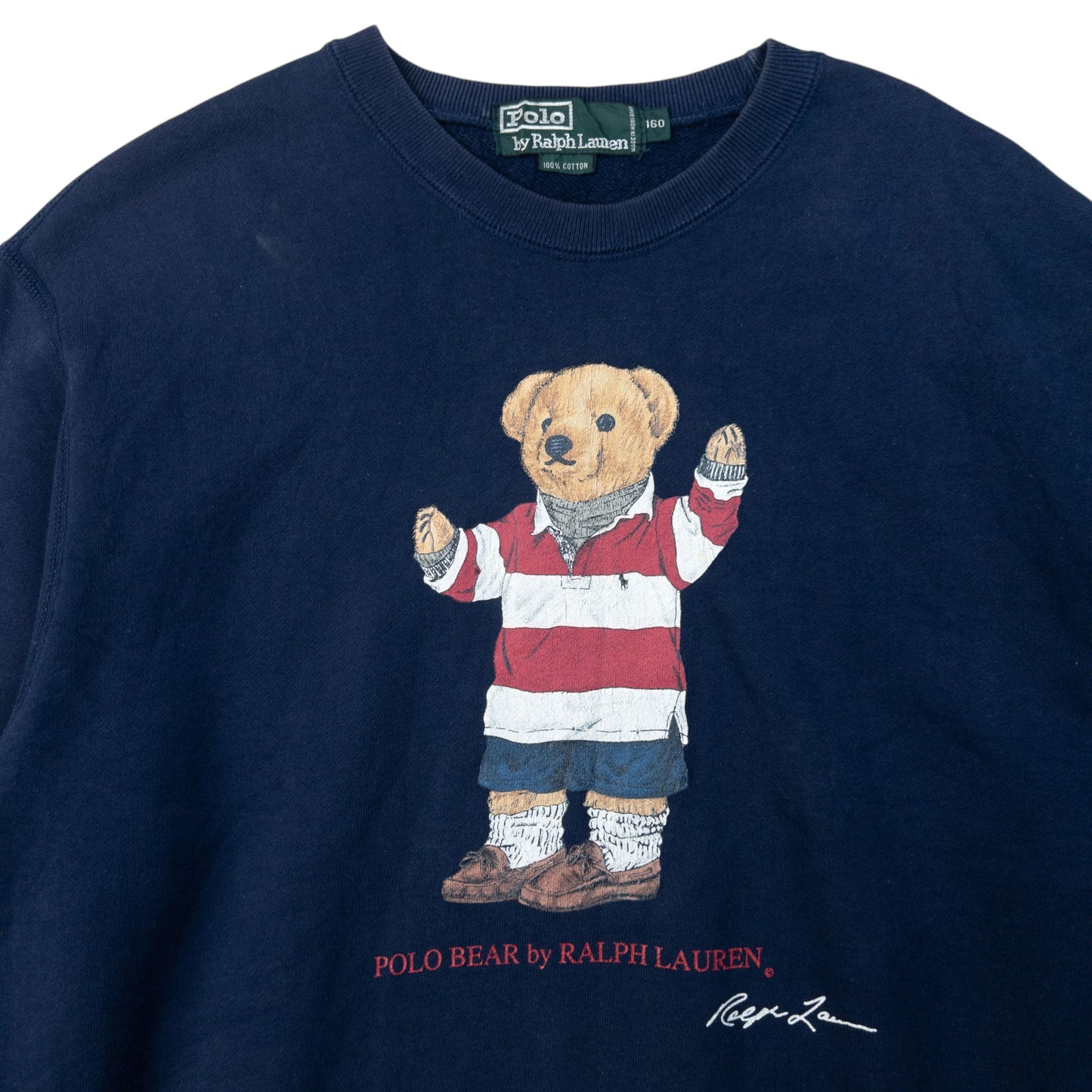 Vintage 90s Polo Ralph Lauren Bear Graphic Sweatshirt Womens Size S