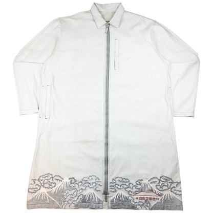 Vintage Maharishi Embroidered Landscape Longline Jacket Size XL