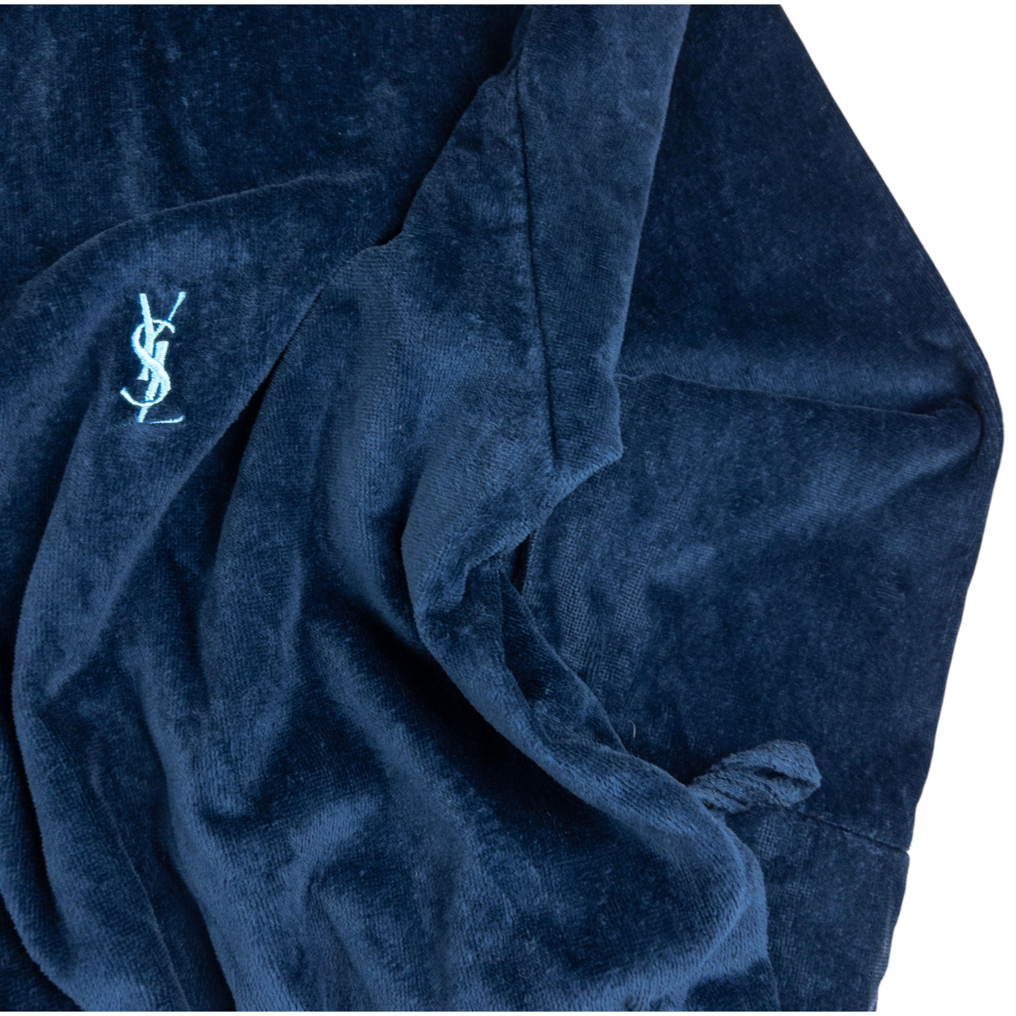 Vintage YSL Yves Saint Laurent Hooded Dressing Gown Size XXL