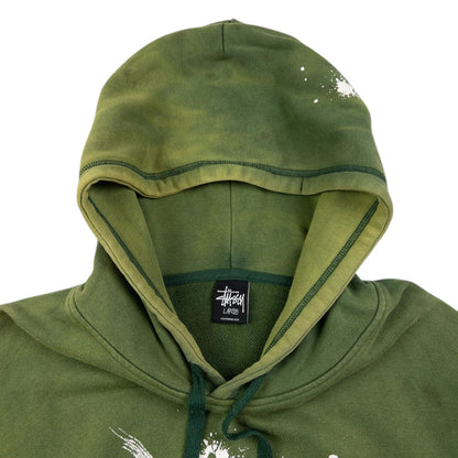Vintage Stussy Paint Splat Graphic Hoodie Size M