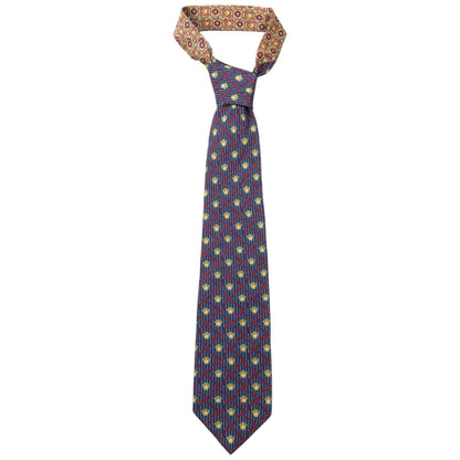 Vintage 90s Gianni Versace Medusa Pattern Silk Tie