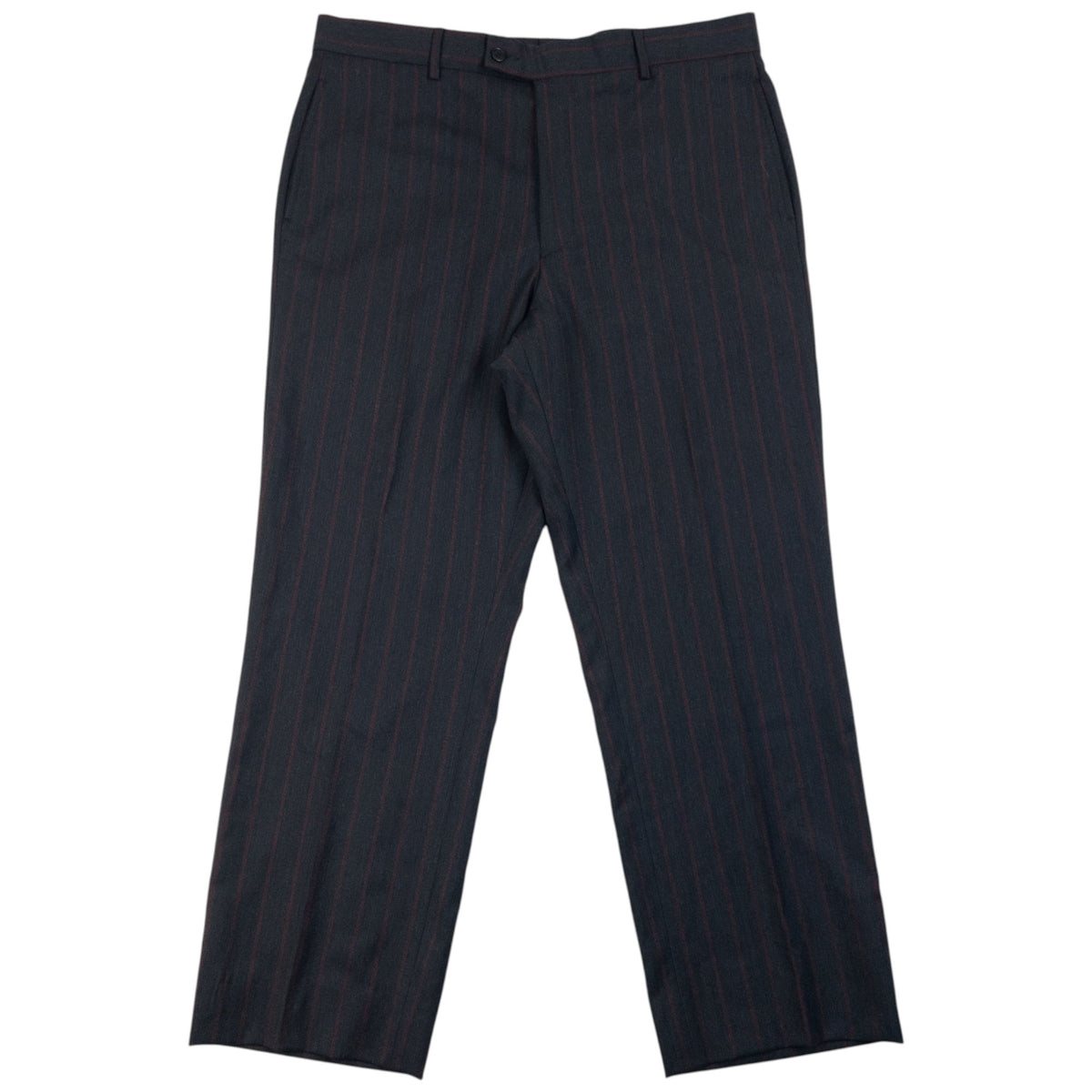 Vintage 90s YSL Yves Saint Laurent Striped Jacket & Trousers Suit Set in grey, photo 4