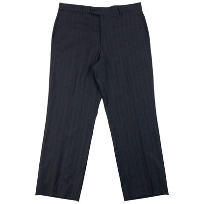 Vintage 90s YSL Yves Saint Laurent Striped Jacket & Trousers Suit Set in grey, photo 4