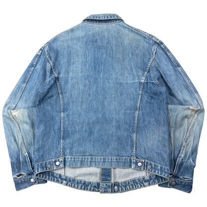 Vintage 2000s Levi's Engineered Garments Distressed Denim Jacket Size M