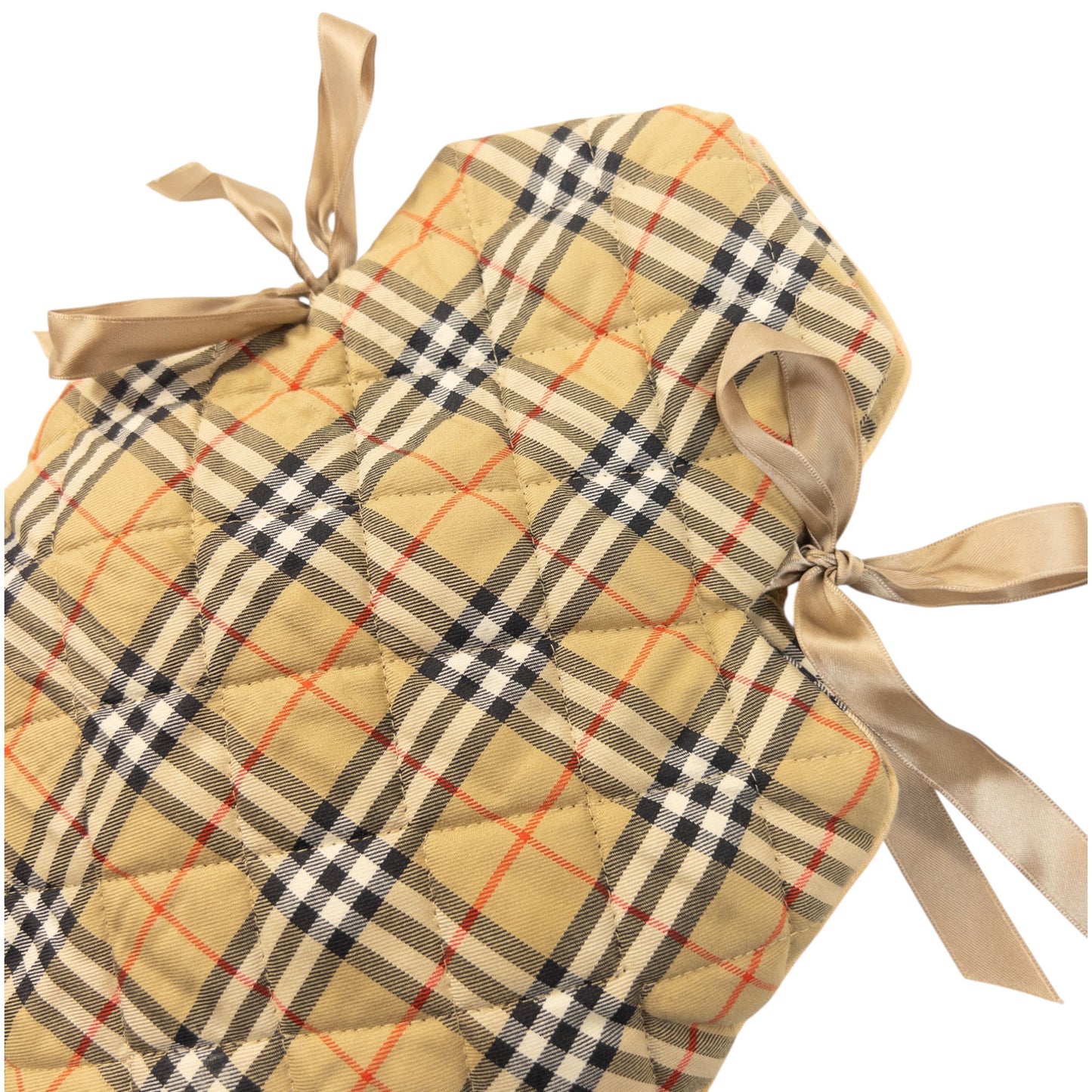 Vintage 90s Burberry Nova Check Quilted Water Bottle Cover