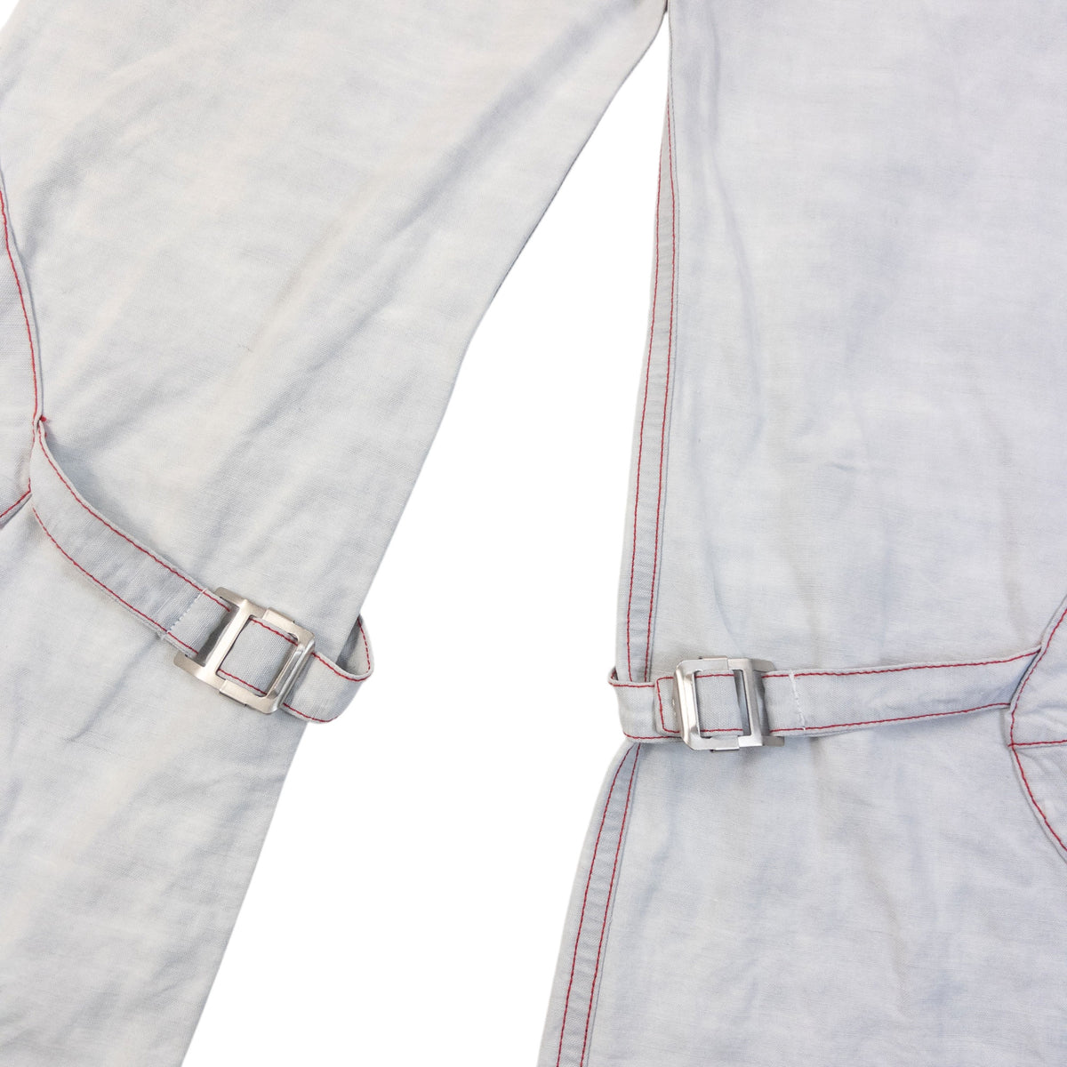 Vintage 2000s Armani Jeans Buckle Bondage Cargo Trousers Size W31