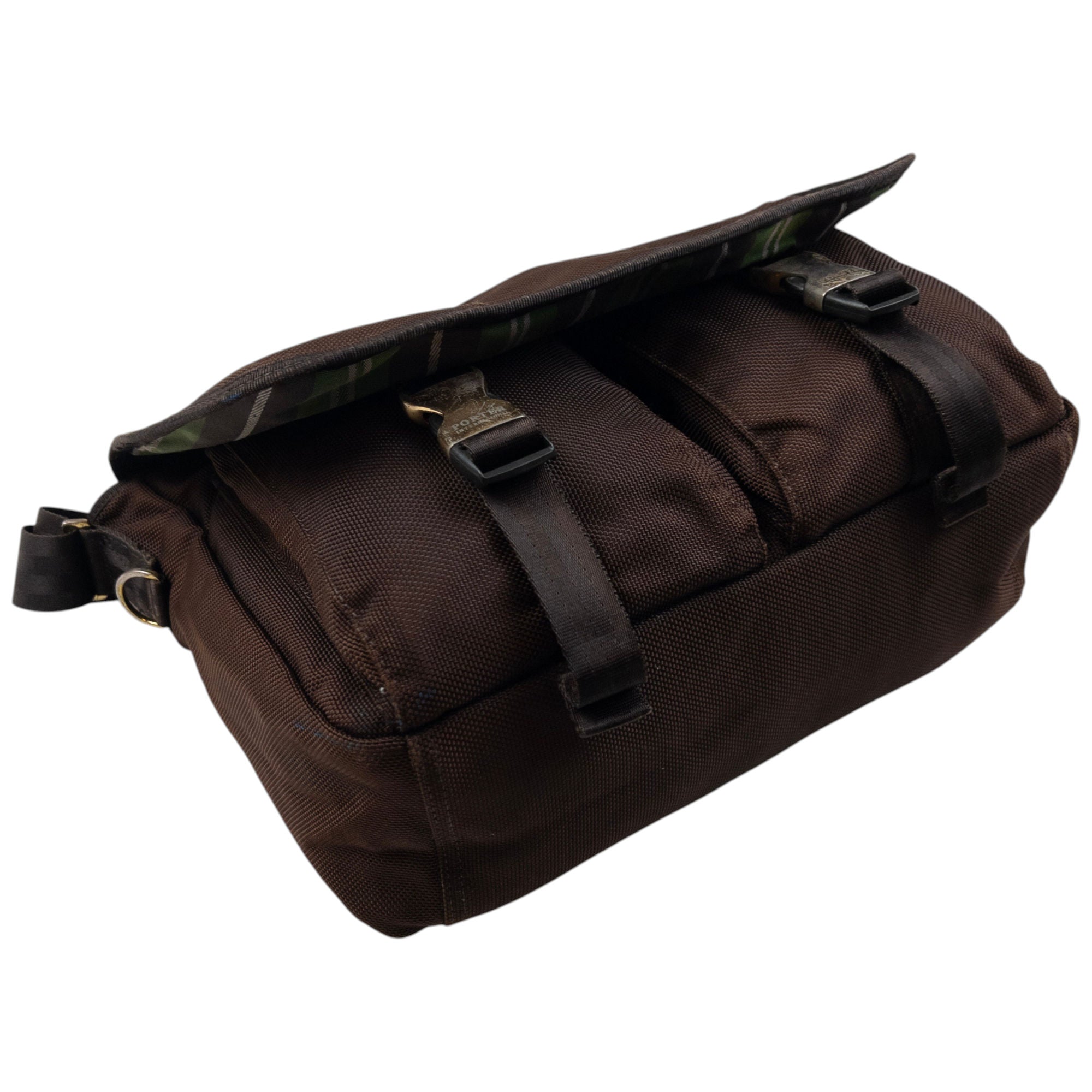 Vintage Porter International Crossbody Satchel Bag