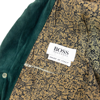 Vintage 90s Hugo Boss Suede Button Up Jacket Size L