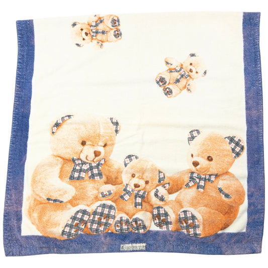 Vintage 90s Burberry Nova Check Teddy Bear Print Beach Towel