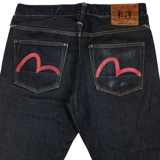 Vintage Evisu Double Gull Japanese Denim Jeans Size W30