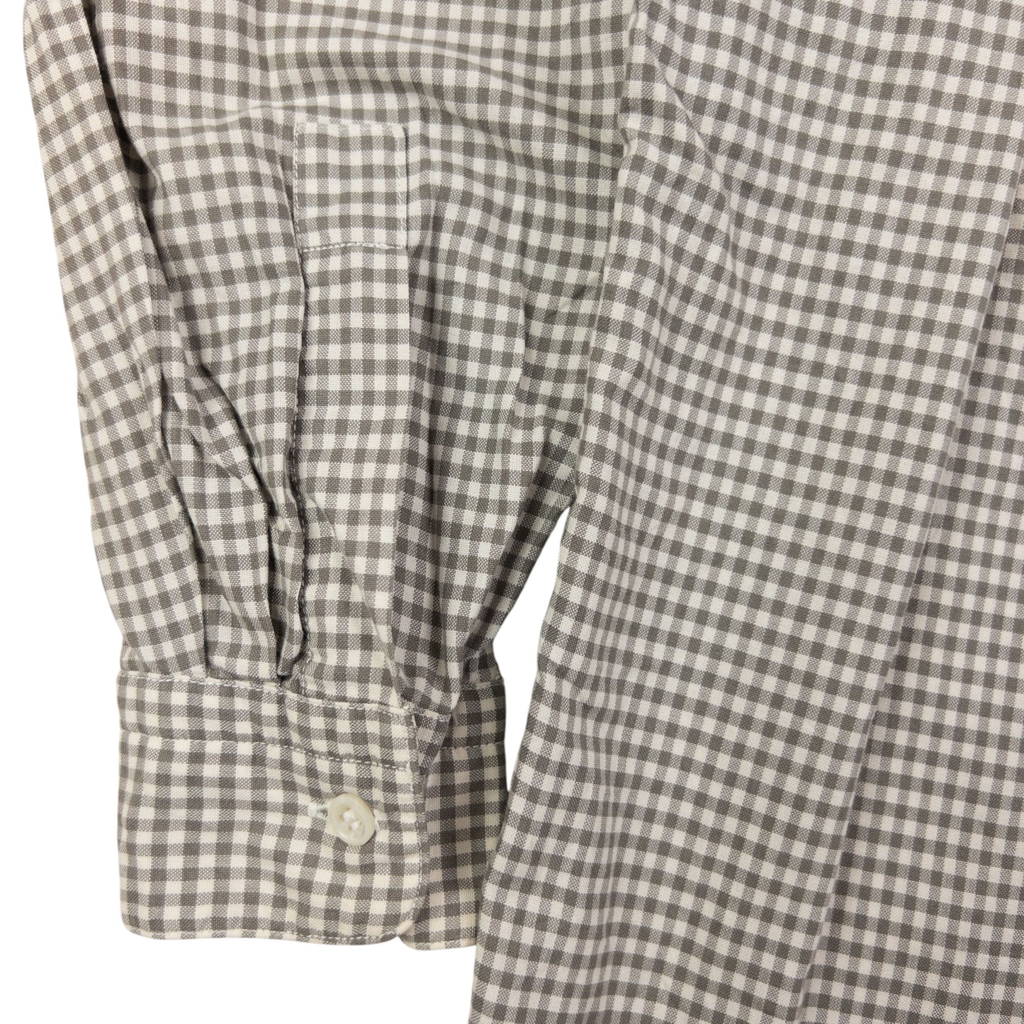 Vintage Issey Miyake Checkered Long Sleeve Button Up Shirt Size M