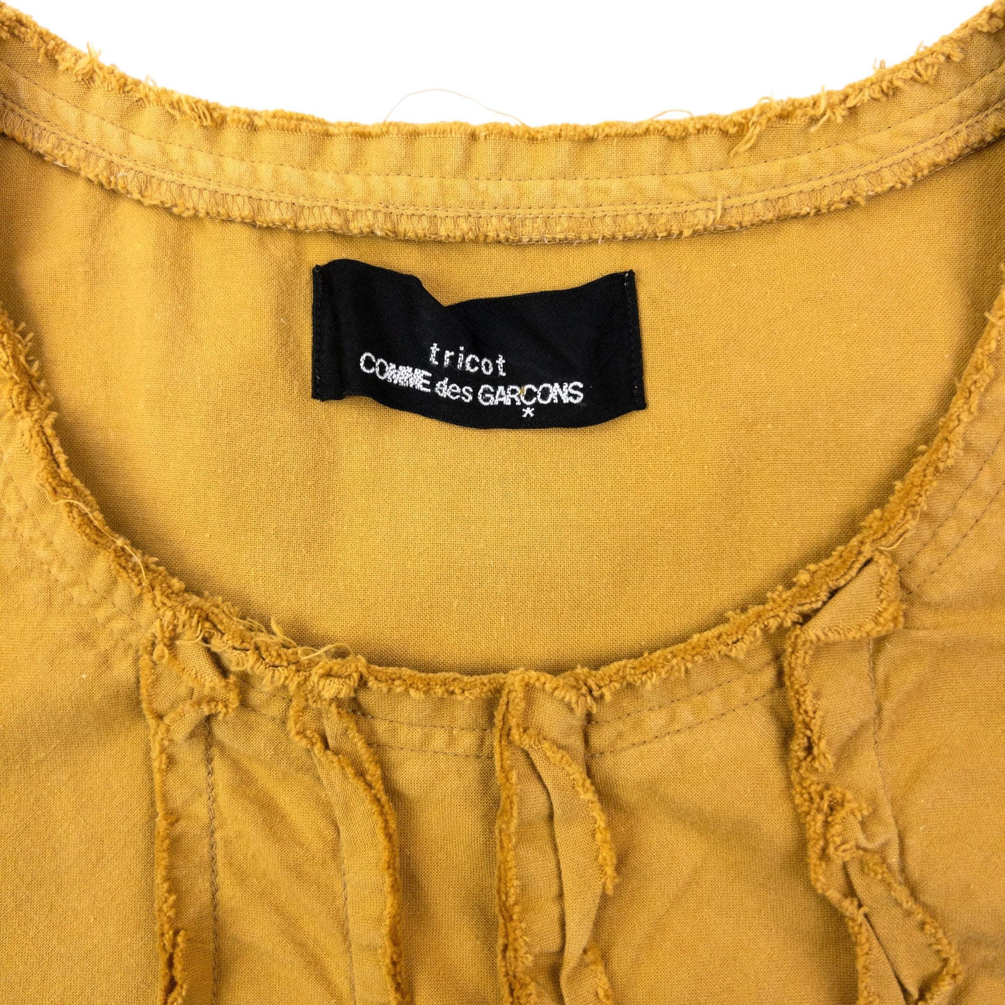 Vintage AW2000 Comme Des Garçons Tricot Ruffle Top Womens Size M