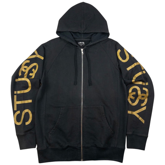 Vintage Stussy Zip Up Hoodie Size M
