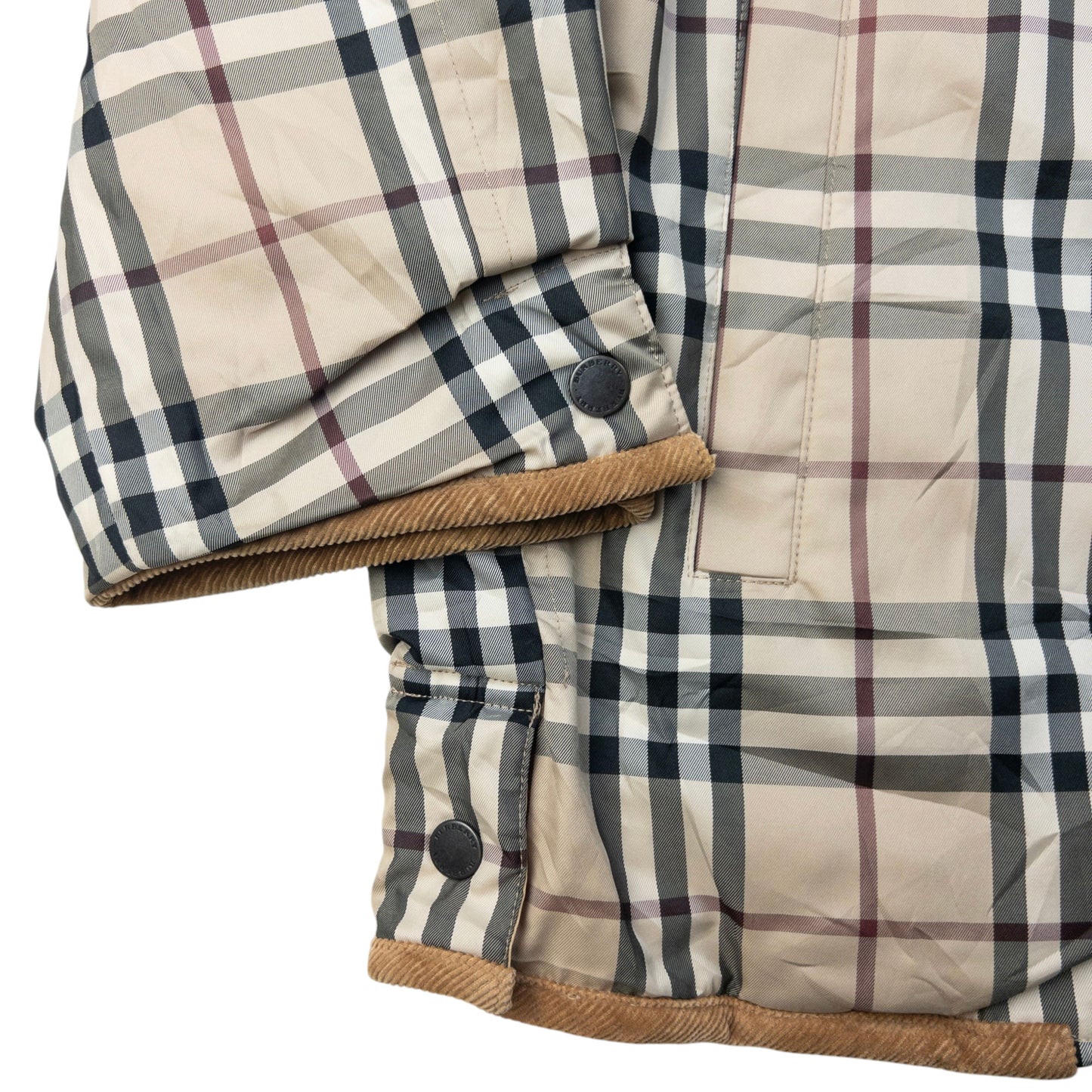 Vintage 2000s Burberry Nova Check Reversible Quilted Jacket Size S
