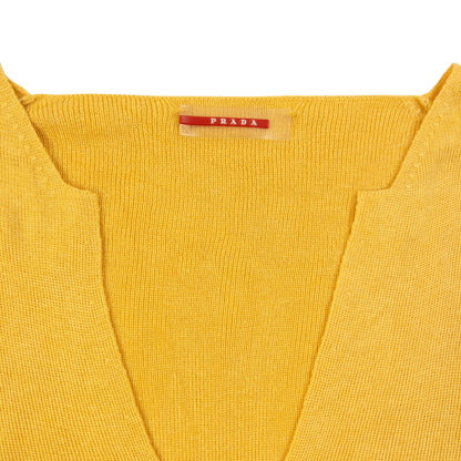 Vintage 2000s Prada Silk Cashmere Knit Top Womens Size M