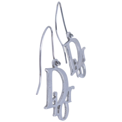Vintage 2000s Dior Silver Logo Earrings