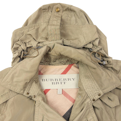 Vintage Burberry Brit Trench Jacket Womens Size L