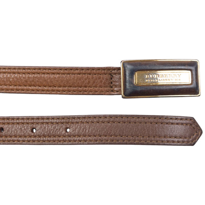 Vintage 2000s Burberry Leather Belt Size W32