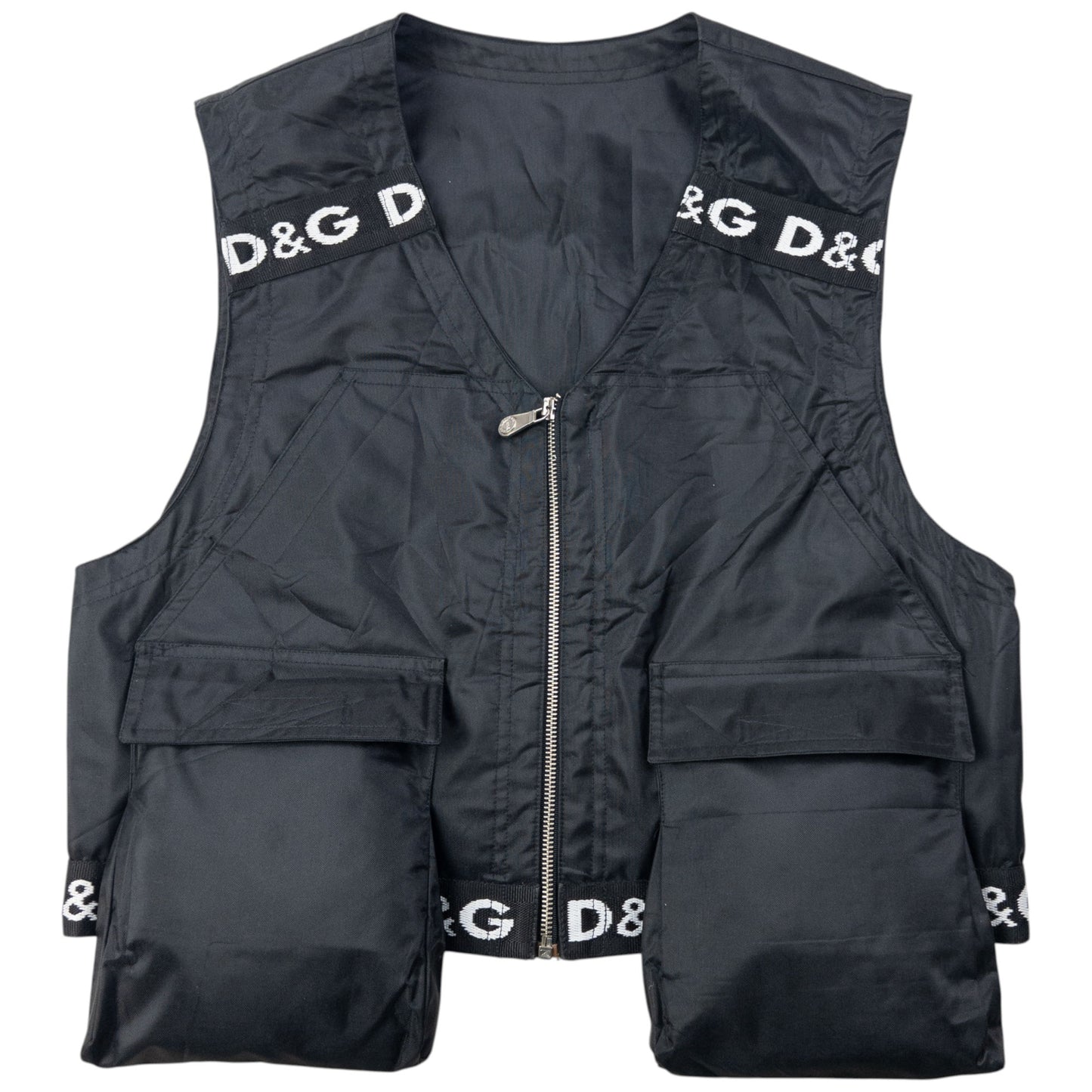 Vintage 90s Dolce & Gabbana Detachable Backpack Gilet Vest Size S