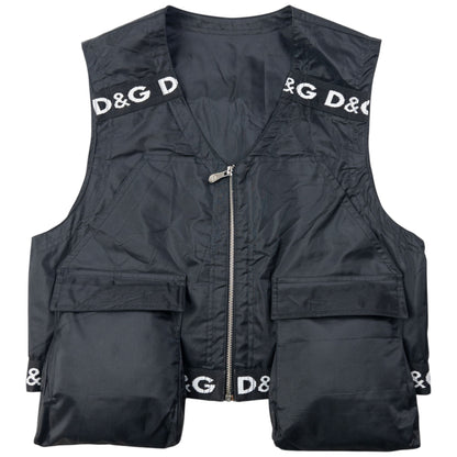 Vintage 90s Dolce & Gabbana Detachable Backpack Gilet Vest Size S