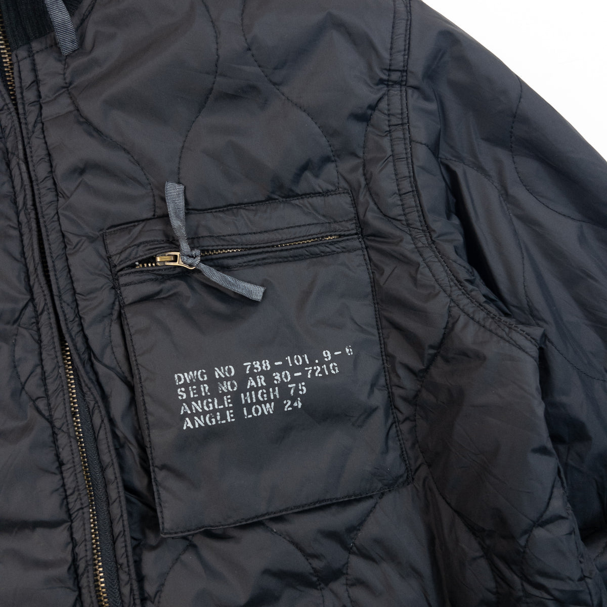 Vintage 2000s PPFM Zip Up Quilted Jacket in black, photo 4