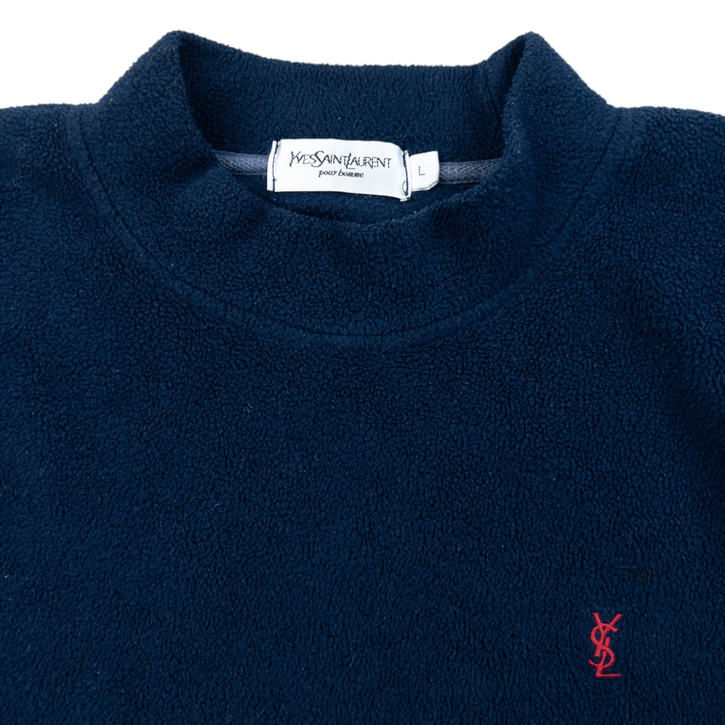 Vintage 2000s YSL Yves Saint Laurent Fleece Sweatshirt Size M