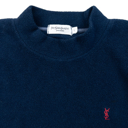Vintage 2000s YSL Yves Saint Laurent Fleece Sweatshirt Size M