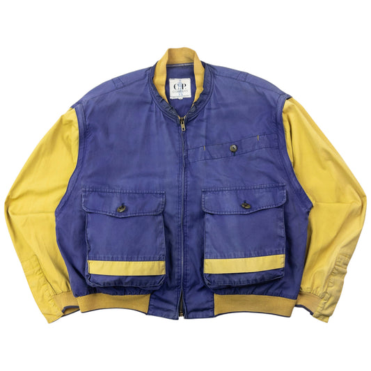 Vintage 80s CP Company Zip Off Sleeve Bomber Jacket Size M