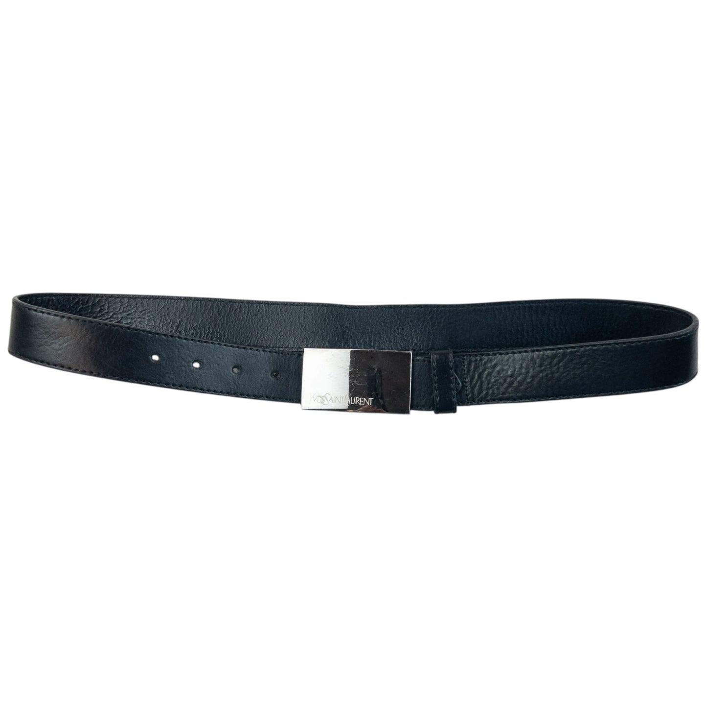 Vintage 2000s YSL Yves Saint Laurent Leather Belt Size M