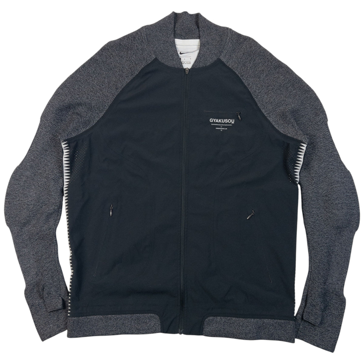 Vintage 2016 Nike Gyakusou Undercover Lab Laser-Cut Jacket in black, photo 2