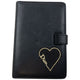 Vintage 2000s Dior Embroidered Heart Leather Notebook
