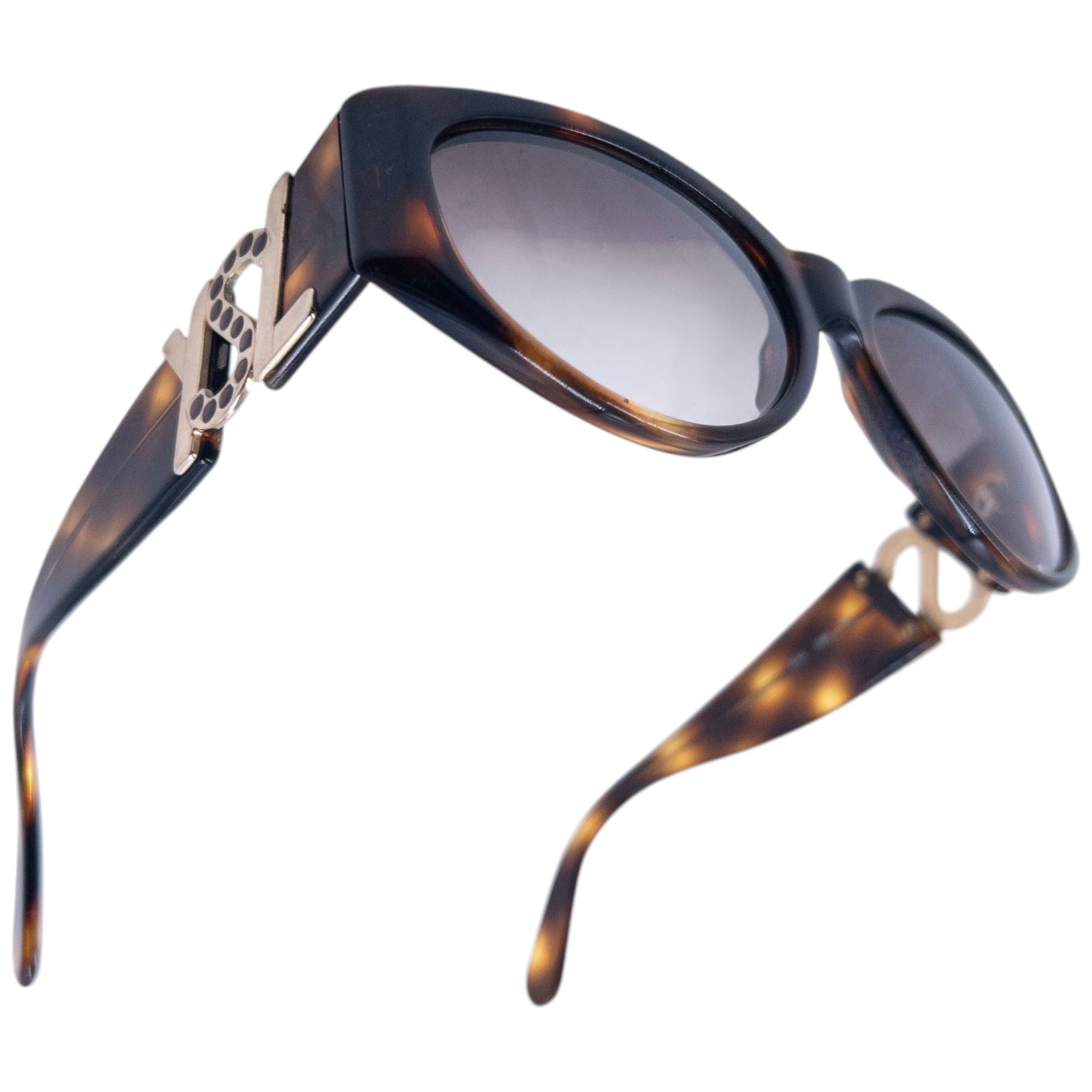 Vintage 90s YSL Yves Saint Laurent Tortoise Shell Sunglasses