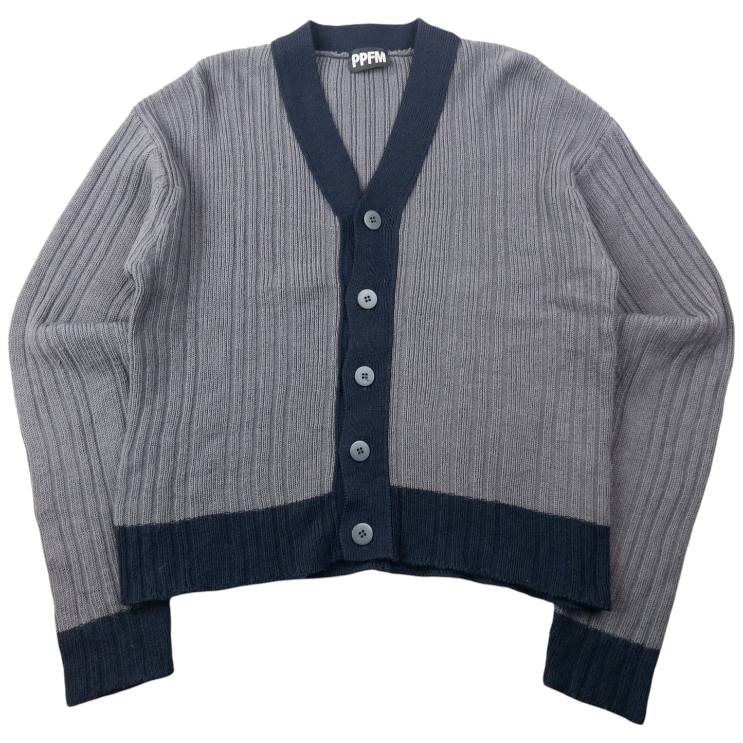 Vintage 2000s PPFM Ribbed Cardigan Size S