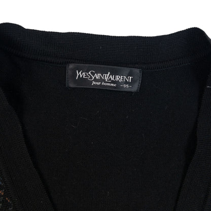 Vintage 90s YSL Yves Saint Laurent Pattern Cardigan Size S