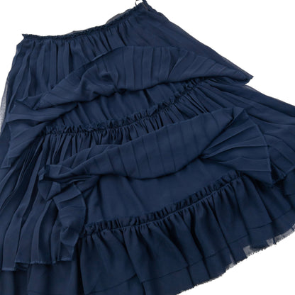 Vintage 2007 Comme Des Garçons Pleated Tier Skirt Womens Size W27
