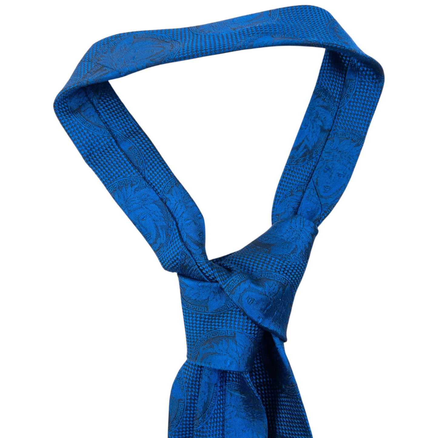 Vintage 90s Gianni Versace Medusa Monogram Silk Tie