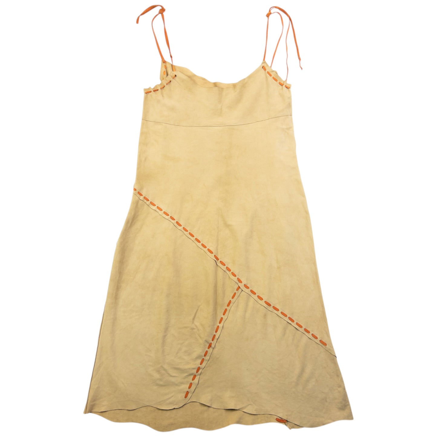 Vintage 2000s Dolce & Gabbana Suede Slip Dress Womens Size M