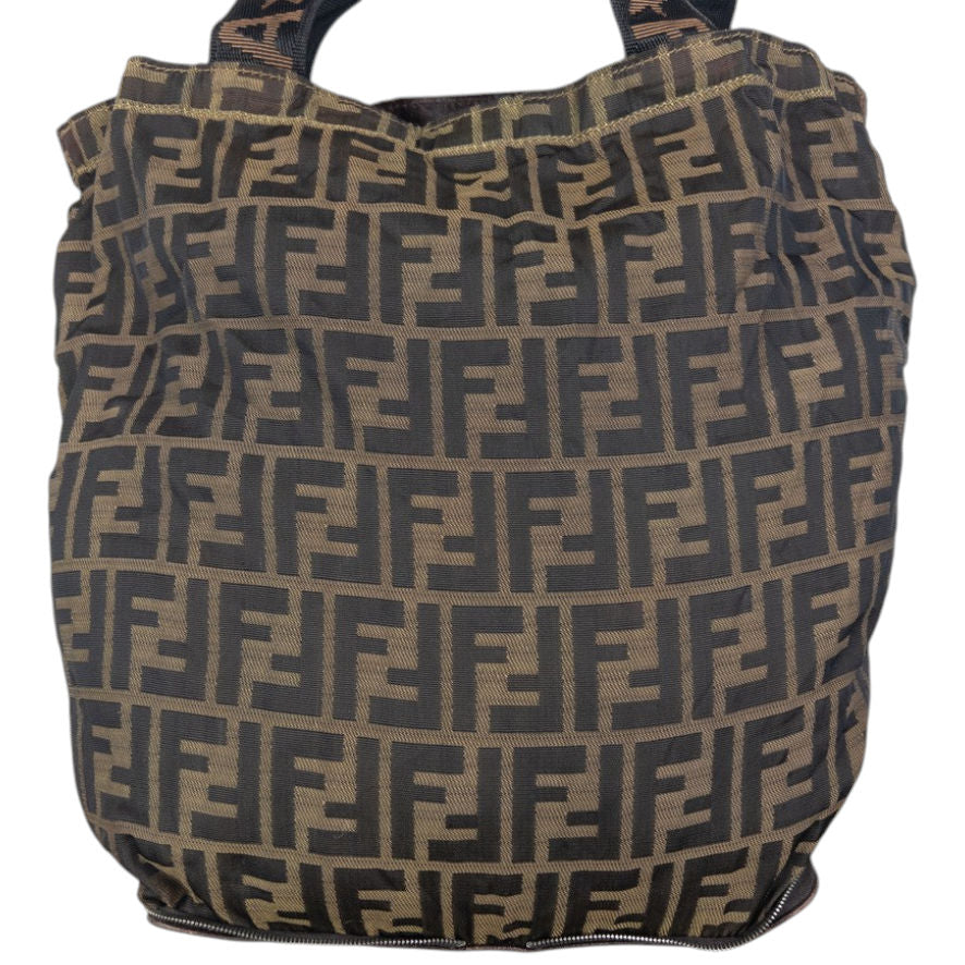 Vintage Fendi Monogram Foldable Shoulder Bag