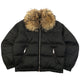 Vintage 2000s Dolce & Gabbana Fur Collar Puffer Jacket Womens Size M