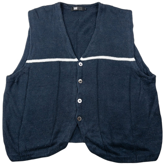 Vintage 2000s Issey Miyake Button Up Knit Sweater Vest Size S