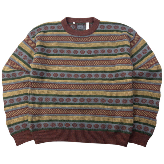 Vintage 80s CP Company Striped Knit Jumper Size S