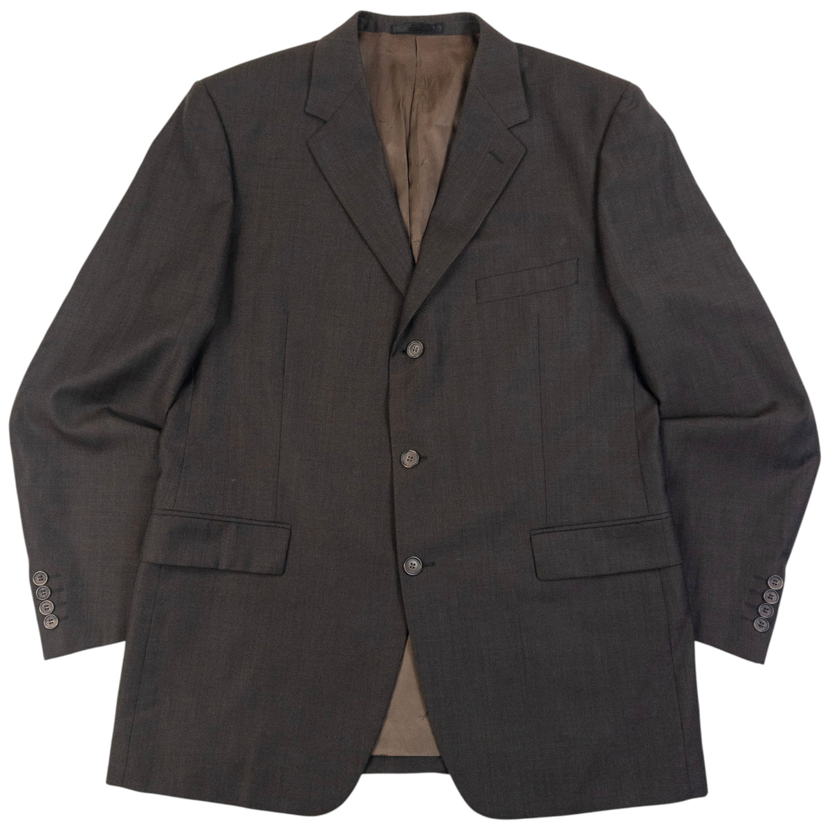 Vintage 90s YSL Yves Saint Laurent Jacket & Trousers Suit Set in brown, photo 2