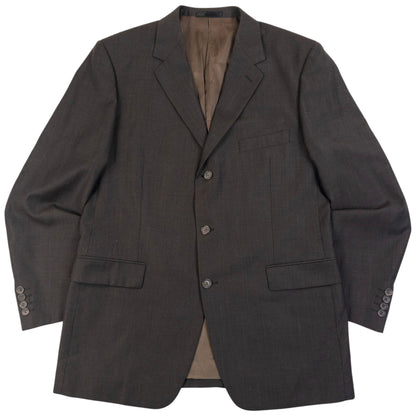 Vintage 90s YSL Yves Saint Laurent Jacket & Trousers Suit Set in brown, photo 2