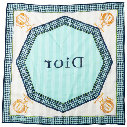 Vintage 90s Dior Houndstooth Silk Scarf